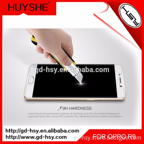HUYSHE 9h cooyee screen protector for Oppo R9 tempered glass screen protector